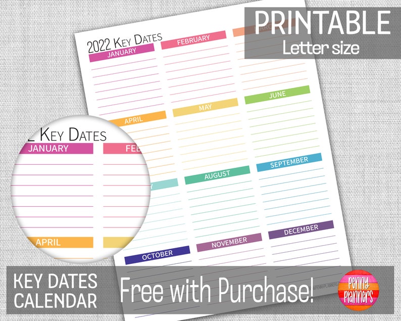 2022-yearly-calendar-11x17-printable-color-block-wall-etsy-israel