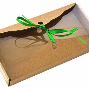 Boîte en carton avec couvercle en plastique pour emballage de barres chocolatées kit 10 pièces 172x97x20 mm