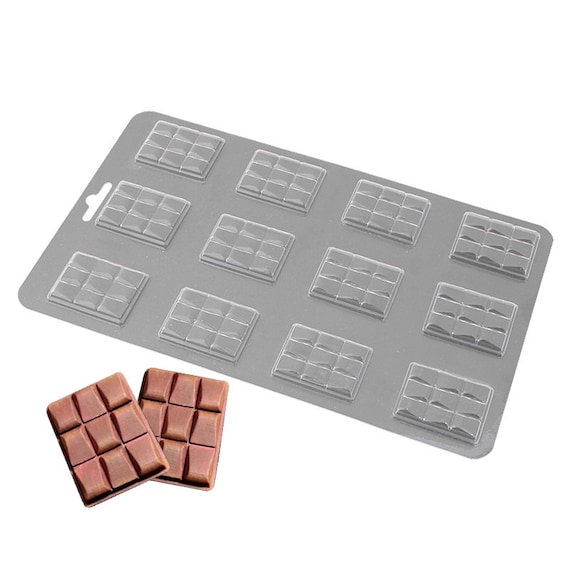 MINI CHOCOLATE BAR 2 Plastic Mold for Handmade Chocolate, Chocolate Candy  Molds, Plastic Candy Molds, Crafts Chocolate Molds Plastic Mold 