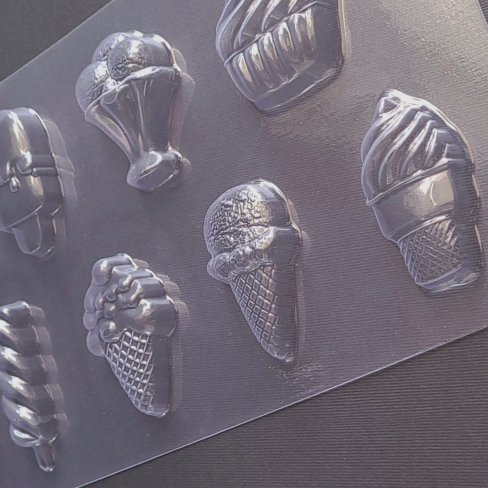 SET Ice cream mini plastic mold chocolate mold сandy moulds Etsy Polska