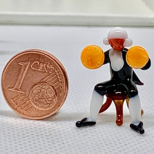 Murano Glass Clash bekkens concert muzikant. Zie alle orkest miniaturen en beeldjes