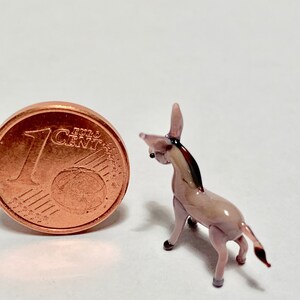 Genuine Murano glass donkey collectible miniature. See figurines and glass sculptures made by me in Venice image 3