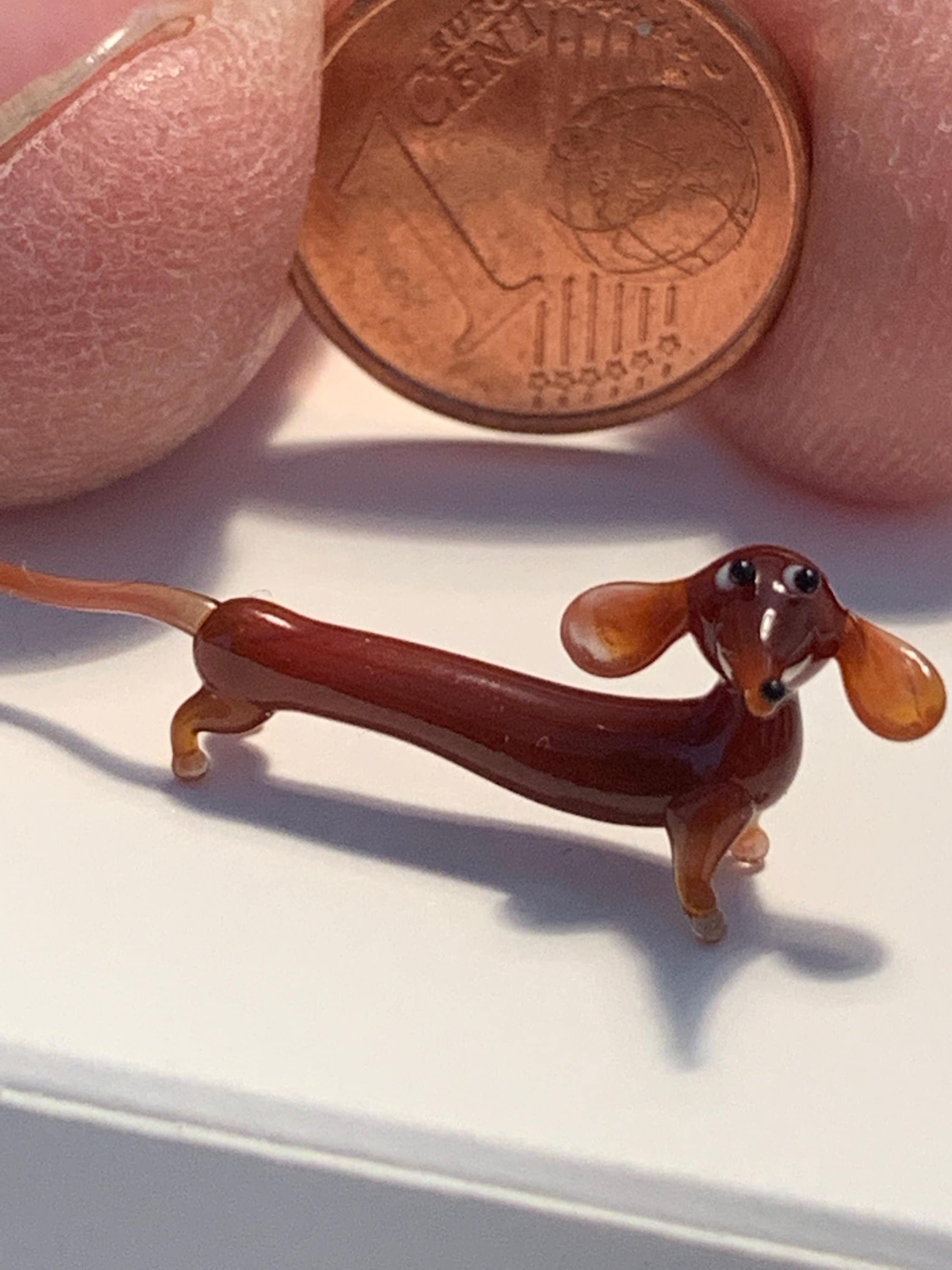 Murano Glass Wiener Dog Dachshund Figurine Made in Venice. Etsy