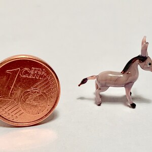 Genuine Murano glass donkey collectible miniature. See figurines and glass sculptures made by me in Venice image 4