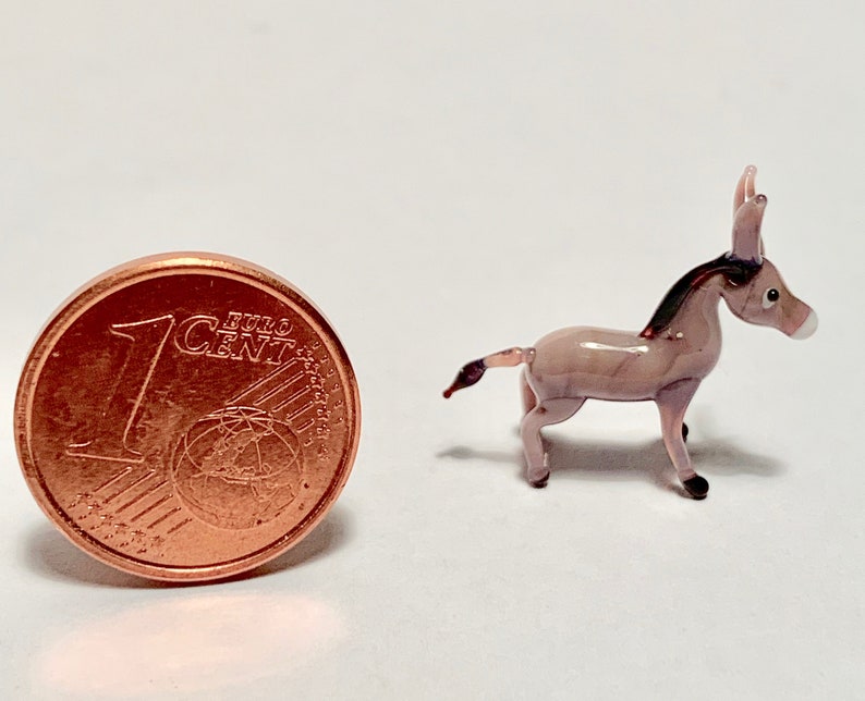 Genuine Murano glass donkey collectible miniature. See figurines and glass sculptures made by me in Venice image 4