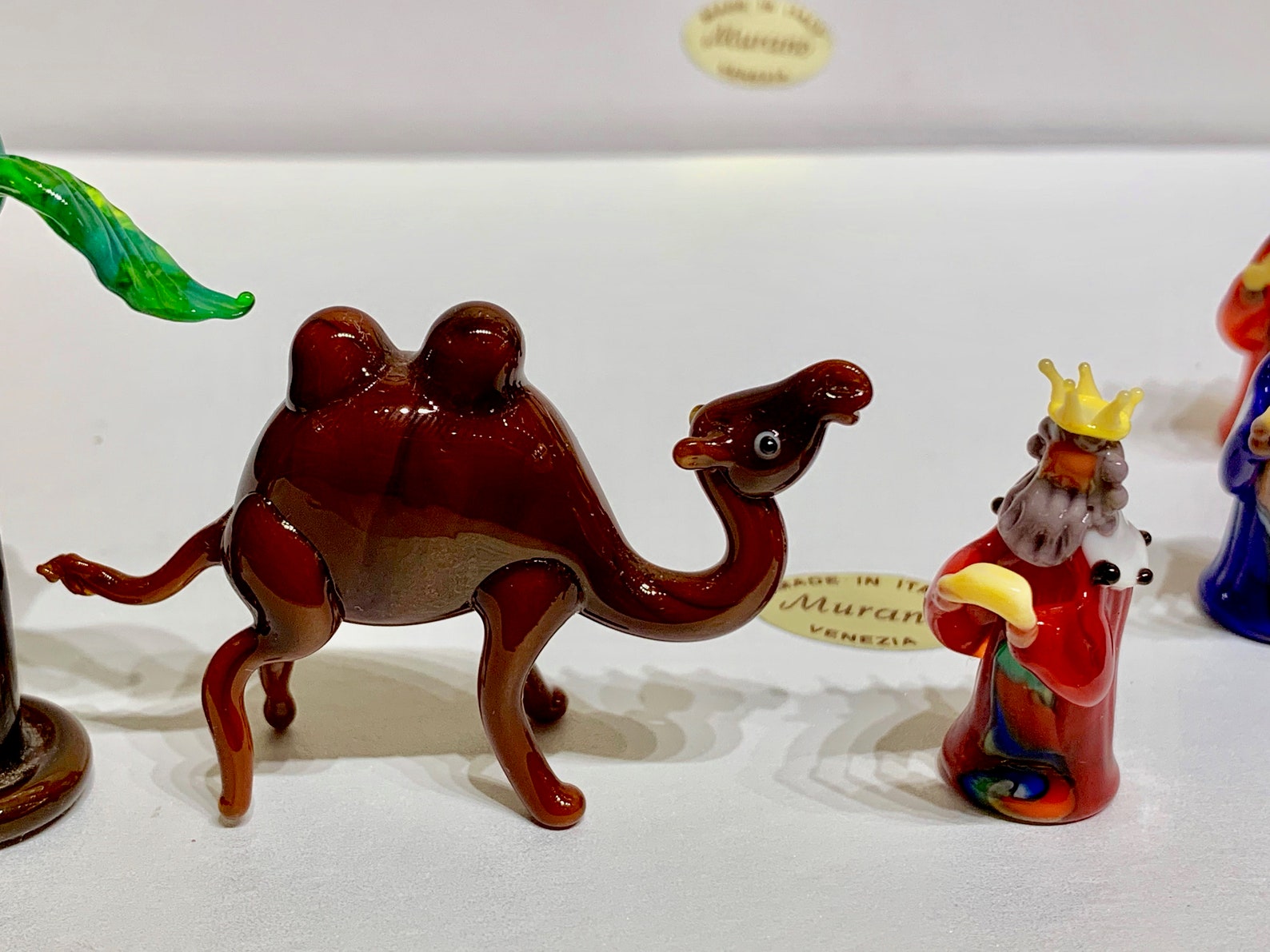 Nativity Set Murano Glass Italian Complete Scene Crib Made Etsy