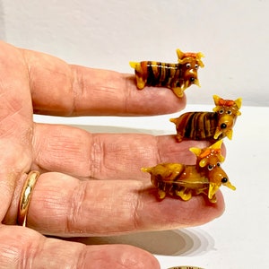 Yorkshire Terrier Figur, Murano Glastiere Lampworked in Venedig von mir, Umberto Ragazzi.