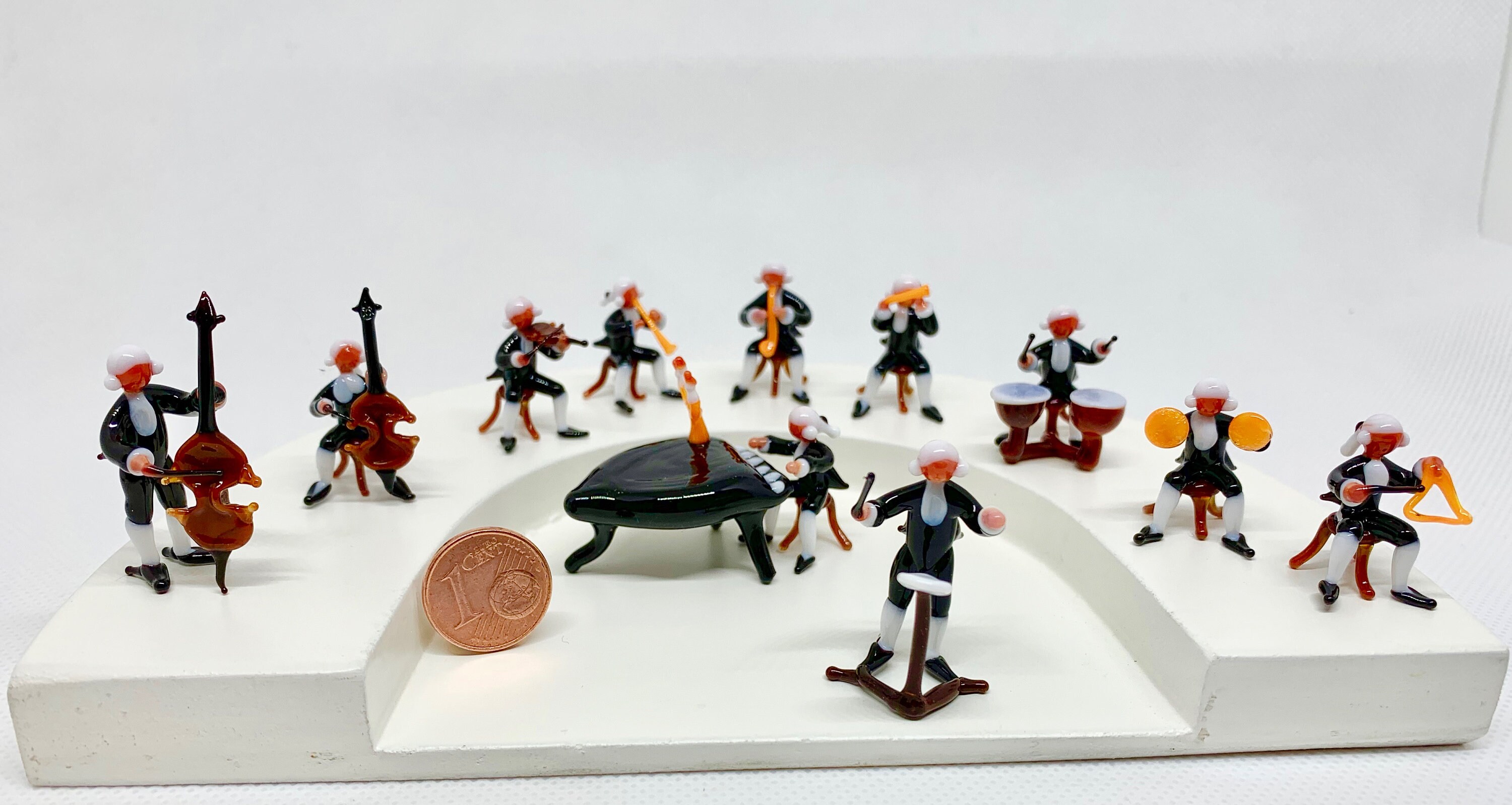 Whole Orchestra Musicians Miniatures. Murano Glass Concert Etsy UK