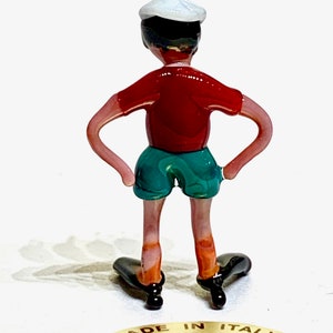 Pinocchio miniature en verre de Murano fait au chalumeau à Venise par Umberto Ragazzi image 5