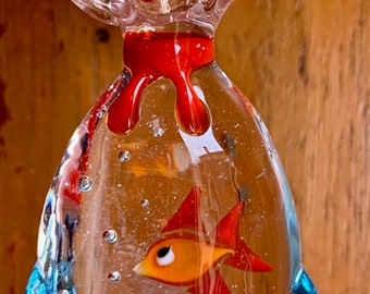 Miniature Glass Goldfish In A Bag - Tiny Red Fish Figurine For Dollhouse, Aquarium Decor, Or DIY Crafts (1 Piece) - View #4