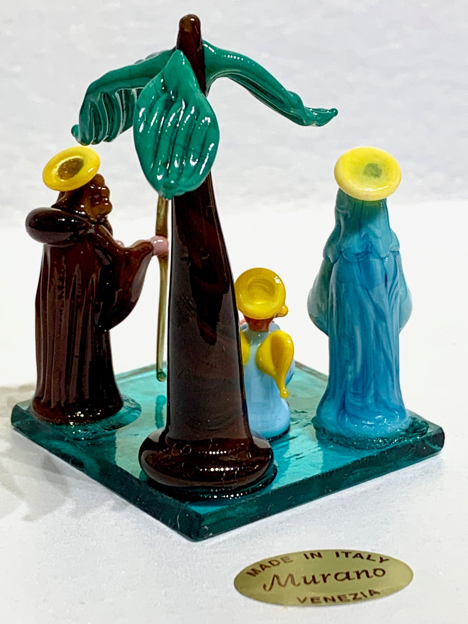 Christmas miniature nativity small Murano glass Nativity set Etsy