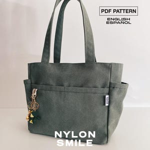Patrón Bolso Organizador PDF | Tote Bag para Trabajo y Portátil | Patrón de Costura Multi Bolsillos | TARA