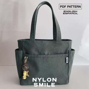 Work Tote Bag Pattern | Organized Tote PDF Sewing Pattern | Laptop Tote | Multi Pocket Canvas Bag | TARA