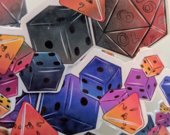 Dados múltiples grandes Pegatina
