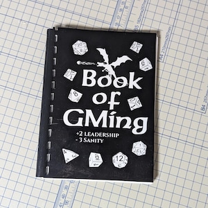 Buch des Spiel Meisters l, Kreativität Version | DND Zeitschrift | Dungeons and Dragons | DM, GM, handgemachtes Notizbuch | 50 Seiten