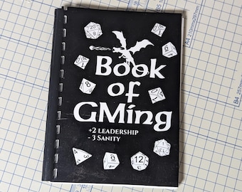 Libro del maestro del juego l, versión creatividad/cordura/diario DND/mazmorras y dragones/DM, GM, cuaderno hecho a mano/50 páginas