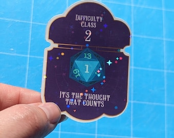 It's the thought that counts| bg3 inspired | glossy, sparkle, holographic | waterproof