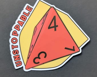 Daggerheart Guardian unstoppable ability  sticker | Sparkle, holographic, glossy  | 7 Colors, Critical roll