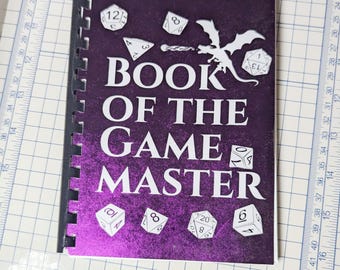 book of the game master | DND journal | dungeons and dragons | DM, GM, handmade notebook | 50 pages