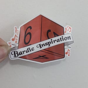 Inspiração Bardica D&D | Bruxo | várias cores | masmorras e dragões | Feitiço DND | à prova d'água