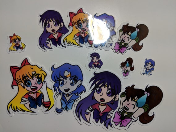 Sailor Moon Inner Scouts Refrigerator Magnet Set Anime Manga NEW