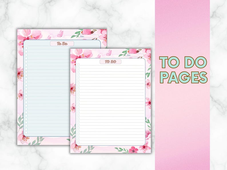 Floral Printable Planner Bundle | Printable to Do List | Daily Weekly ...