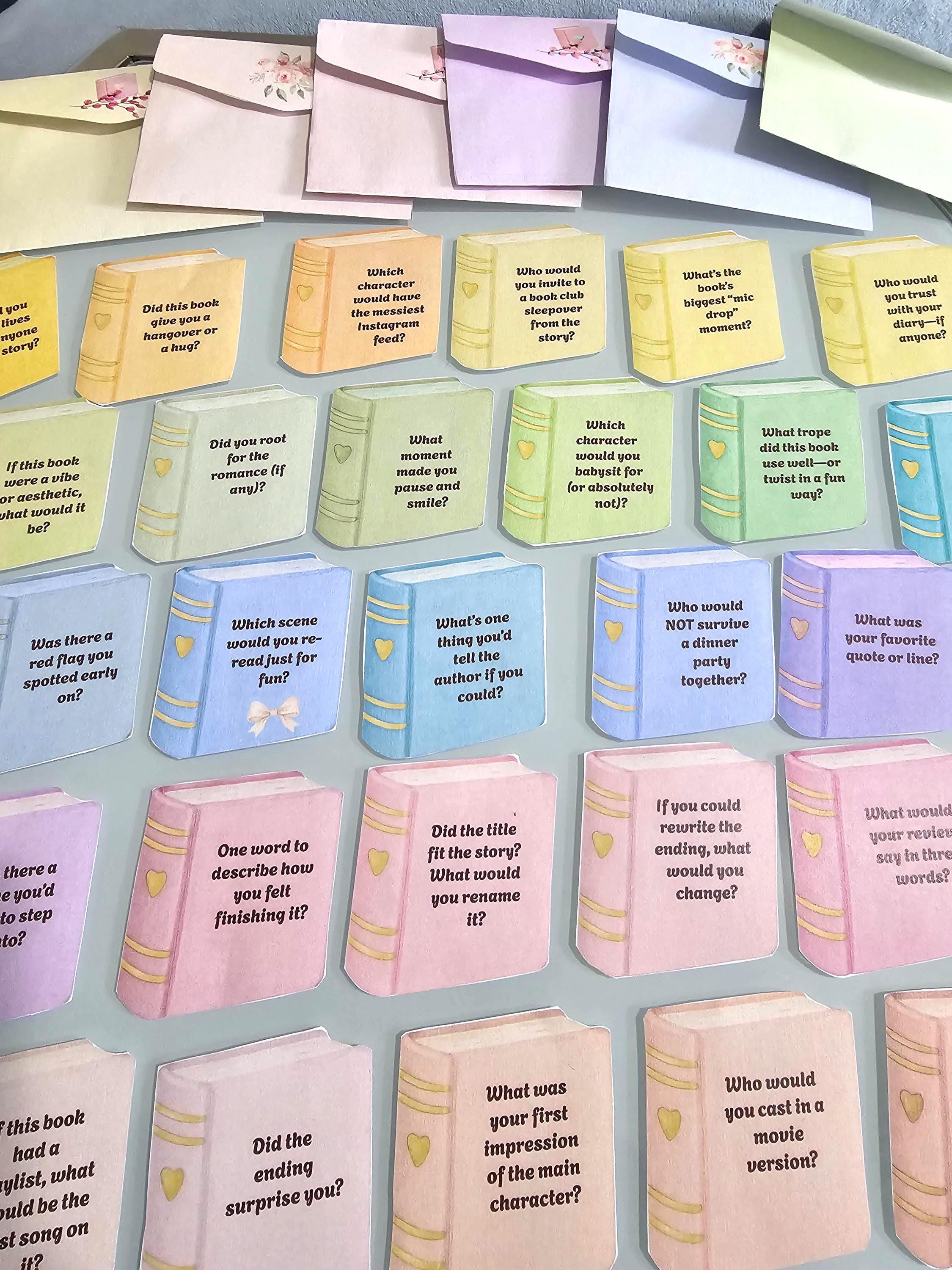 Printable Book Club Game Activity for Adults | 36 Book Club