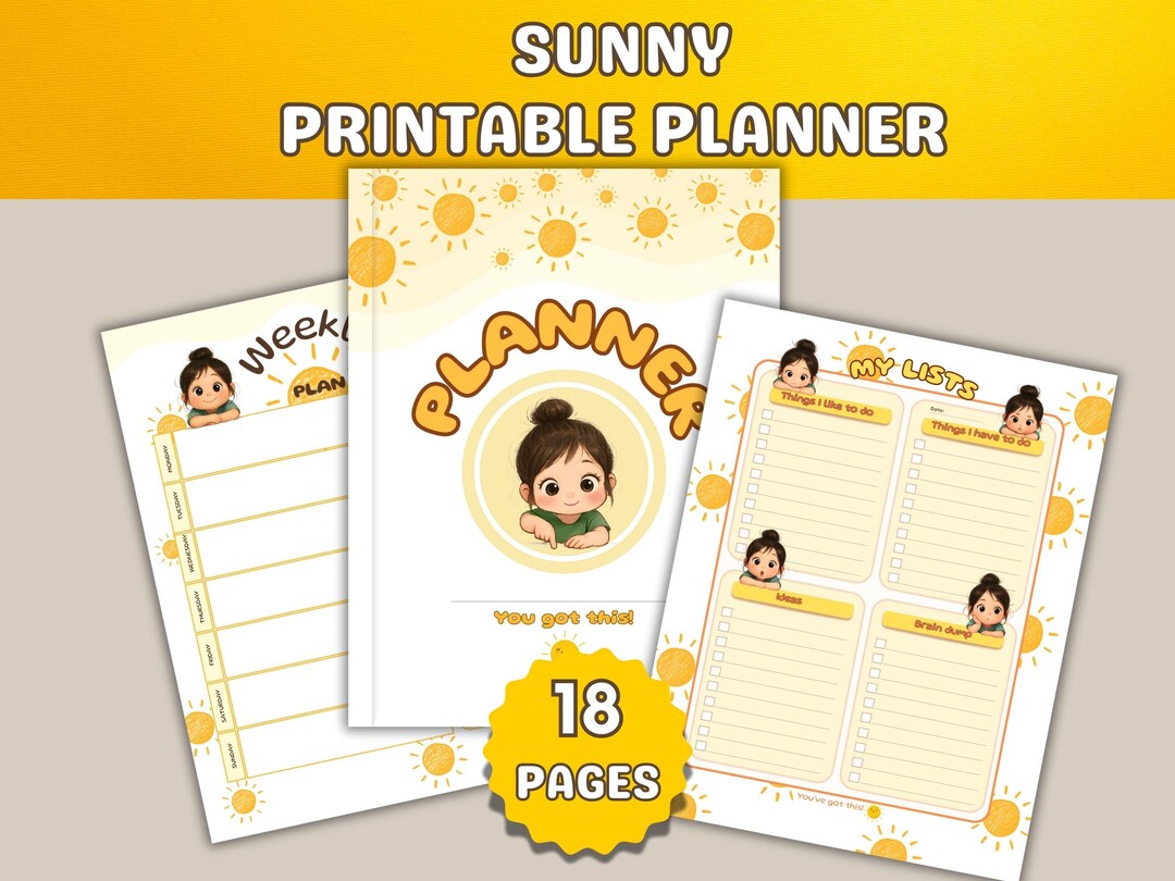 Cute Printable Planner Bundle | Printable to Do List | Daily Weekly ...
