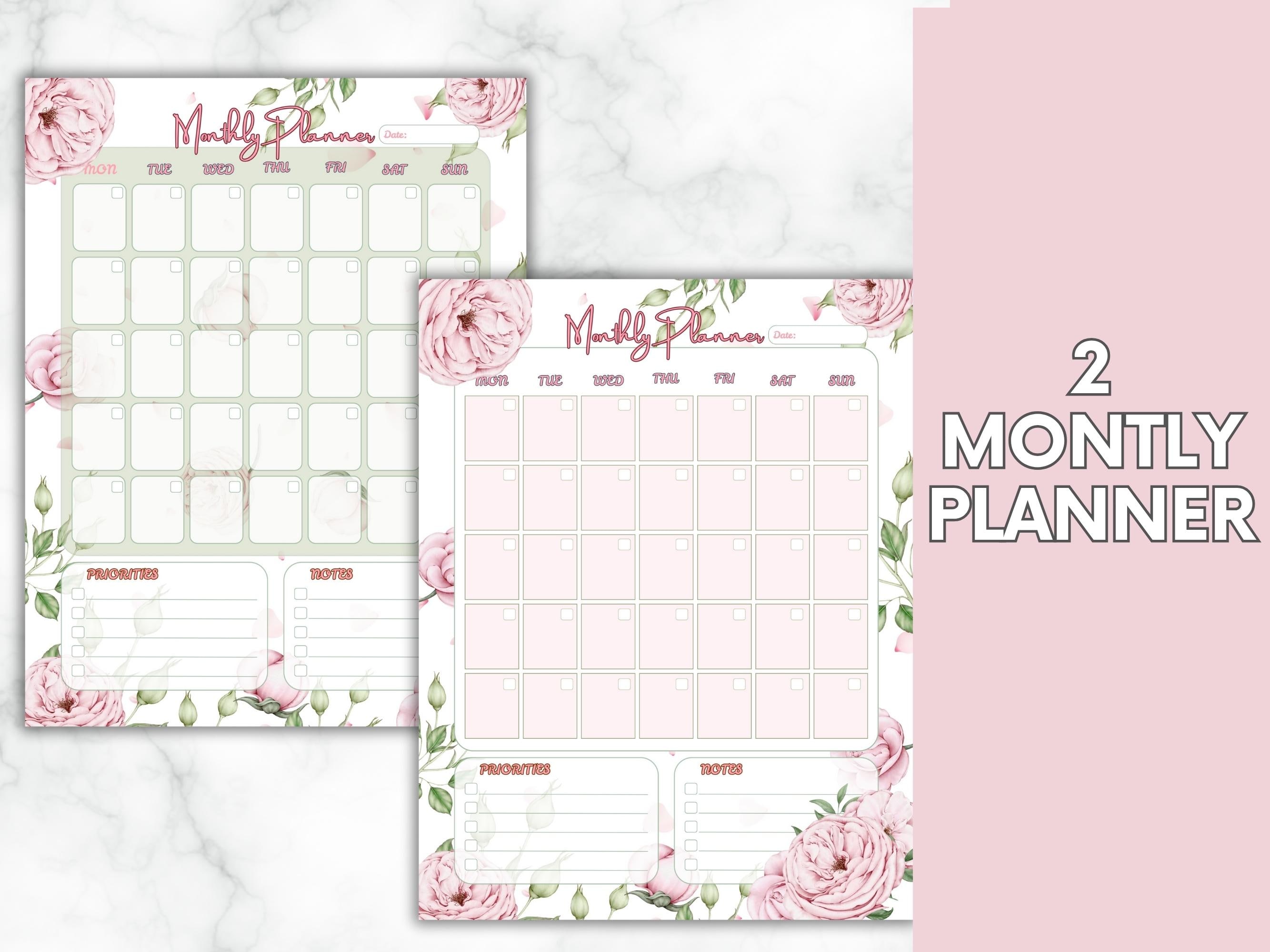 Floral Printable Planner Bundle | Printable to Do List | Daily Weekly ...
