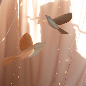 Wooden Bird Hanging Decoration