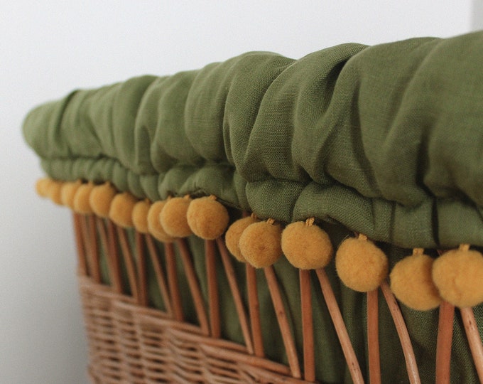 Moses Basket Bedding, Moses Basket Liner, Bedding Set for Lamantin