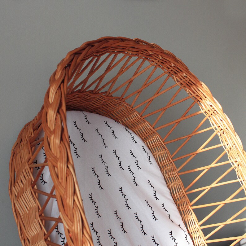 Baby Moses Basket with sheet Wicker cradle mattress & Etsy