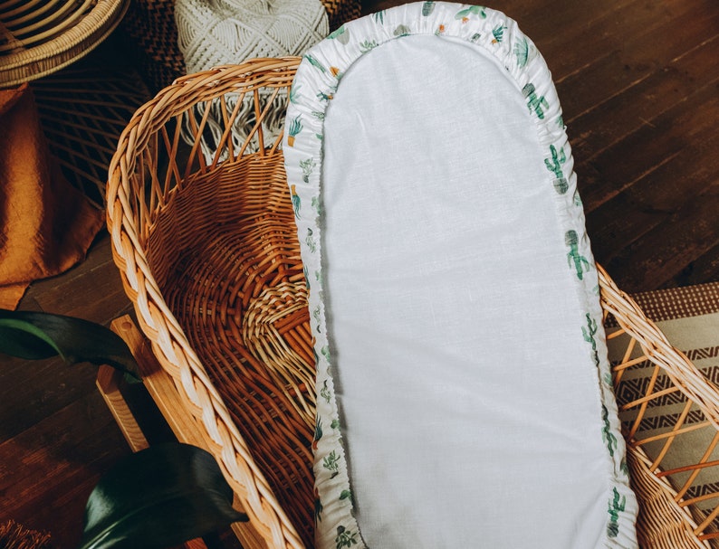 Baby Moses Basket with sheet Wicker cradle mattress & Etsy