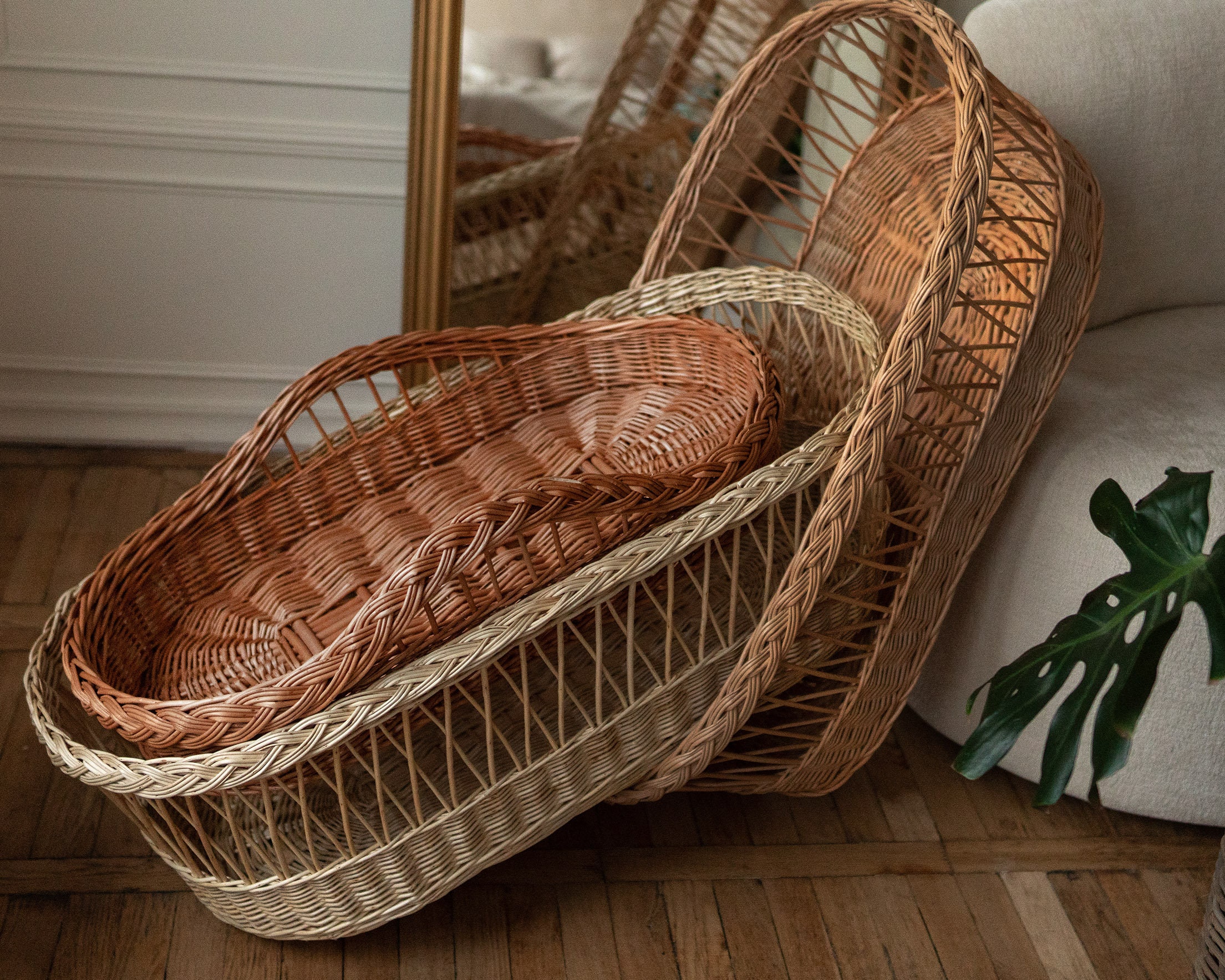 Changing Table Basket Organic Baby Changing Basket Diaper Etsy