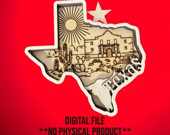 Digital File - 4 Layer Texas