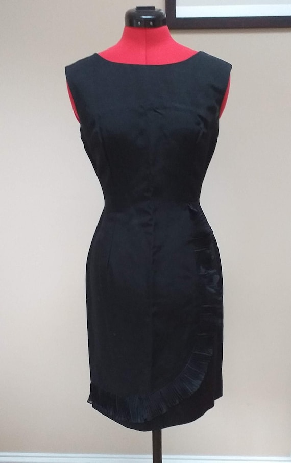 Vintage Cocktail Dress with Ruffle