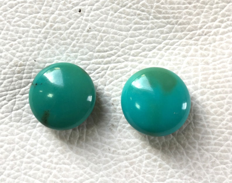 ARIZONA TURQUOISE 27.15 Carat Natural Arizona Turquoise Sky Cloud Arizona Cabochon Jewelry Loose Gemstone Shape Round Size 16x9MM S85