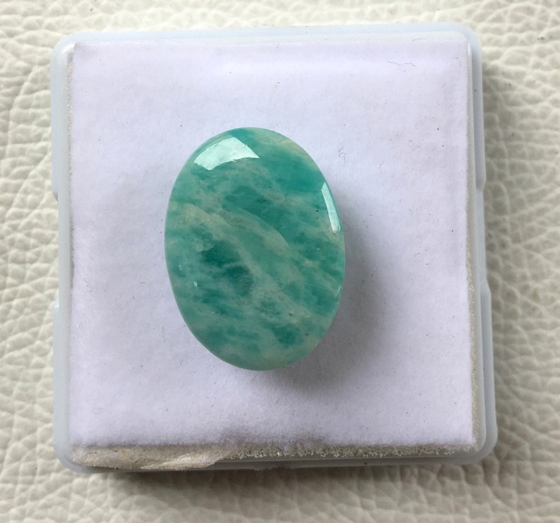 mm S96 16.15Cts Top Rare Amazonite Gemstone Natural Amazonite Cabochons Top Quality Amazonite Loose stone Semi Precious Amazonite 20X15X8