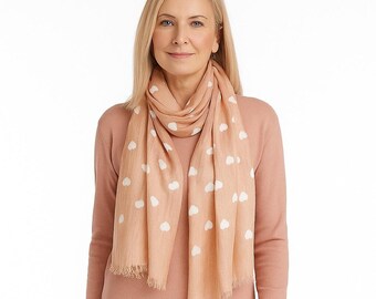 Bufanda con estampado floral abstracto: chal bohemio ligero, chal de viaje