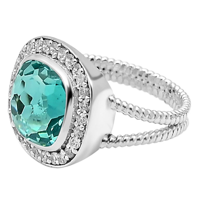 Faceted Colorchange Alex /& Cz 925 Sterling Silver Ring Jewelry DGR1073/_L Lab 8