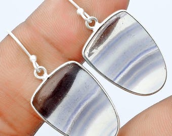 Multifluoriet-hangoorbellen: 925 sterlingzilver, handgemaakte chakra-sieraden