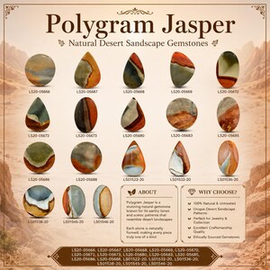 Polychrome Polygram Jasper Cabochon, Painted Desert Sandscape Mineral, Artistic Earth Tone Focal Component