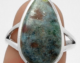 Ruby in Kyanite Ring Handmade 925 Sterling Silver Gemstone Boho Statement Jewelry Gift Her