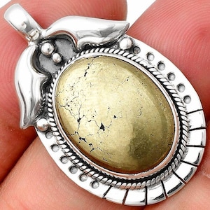 Apache Pyrite Druzy Pendant | 925 Sterling Silver Boho Jewelry | Grounding Crystal Silver Necklace | Handmade Gemstone Gift for Her