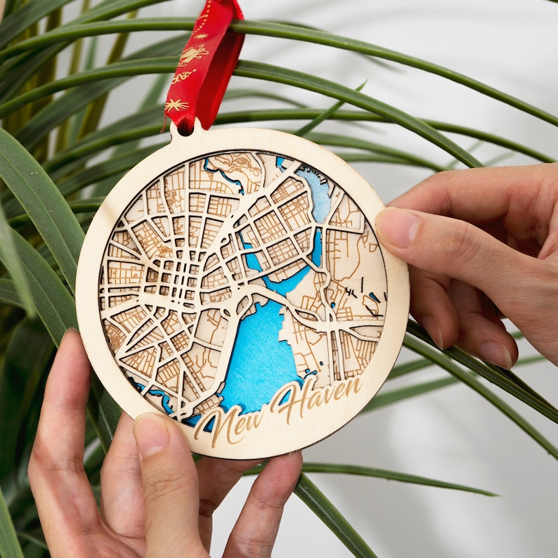 Digital File SVG WA City MAP Ornament Christmas Etsy