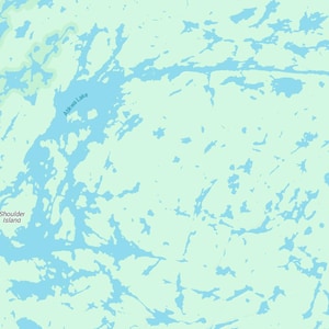 File digitale PDF, SVG - 3 file di mappa Planting Ground Lake, Pine Lake, Atikwa Lake