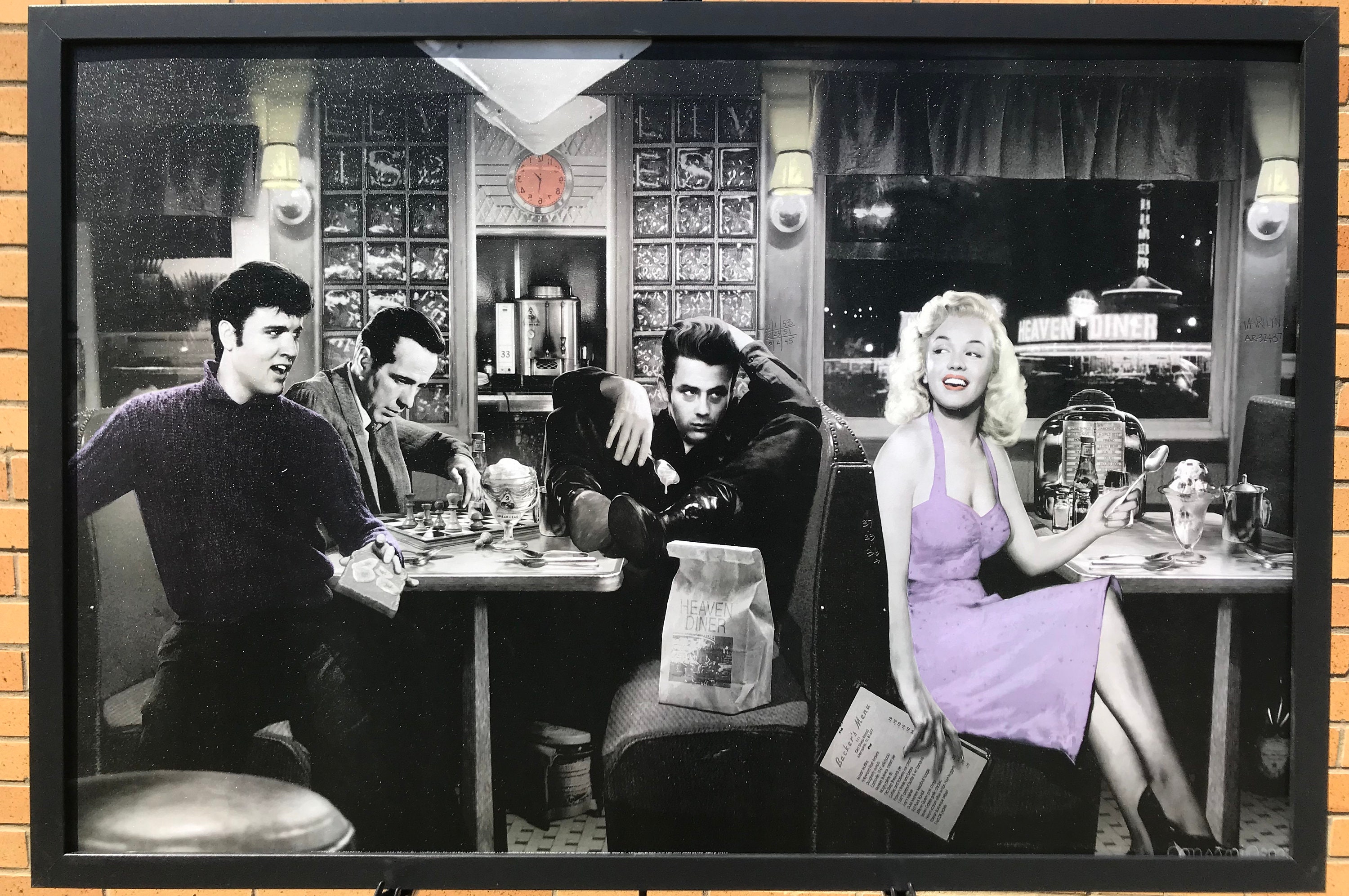Marilyn Monroe Elvis Presley James Dean Humphrey Bogart 50s Etsy