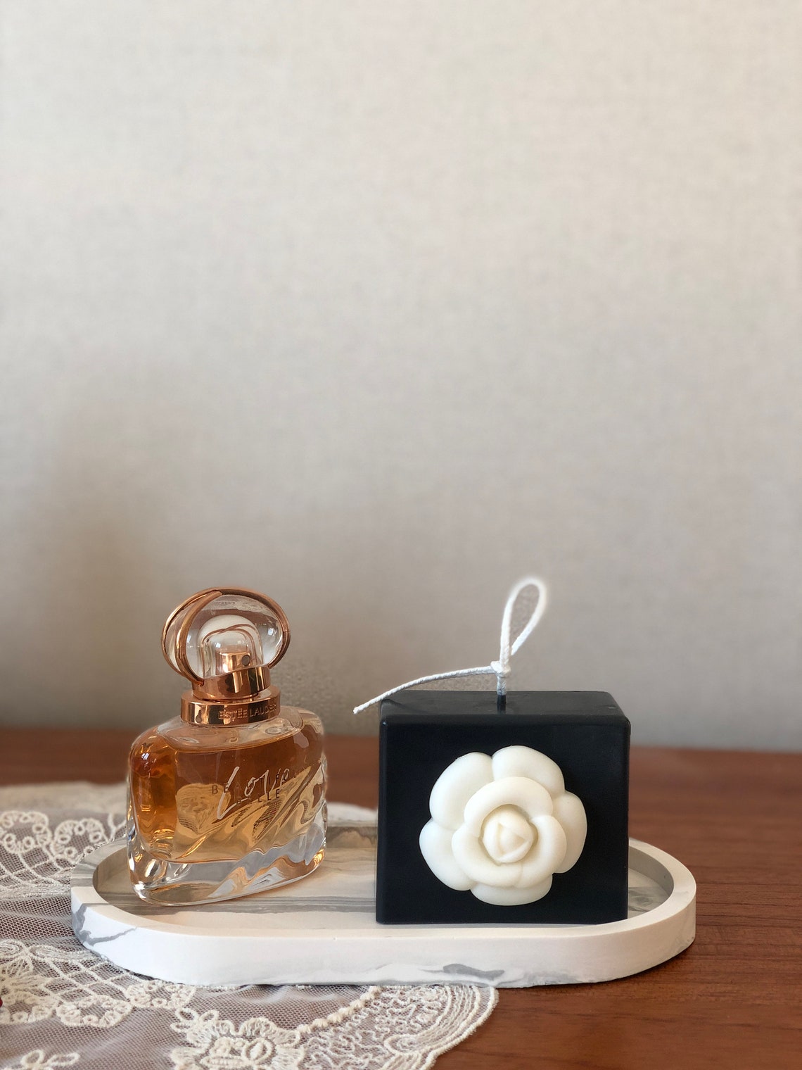 Camellia Candle L Pillar Candles Modern Style Candle Etsy