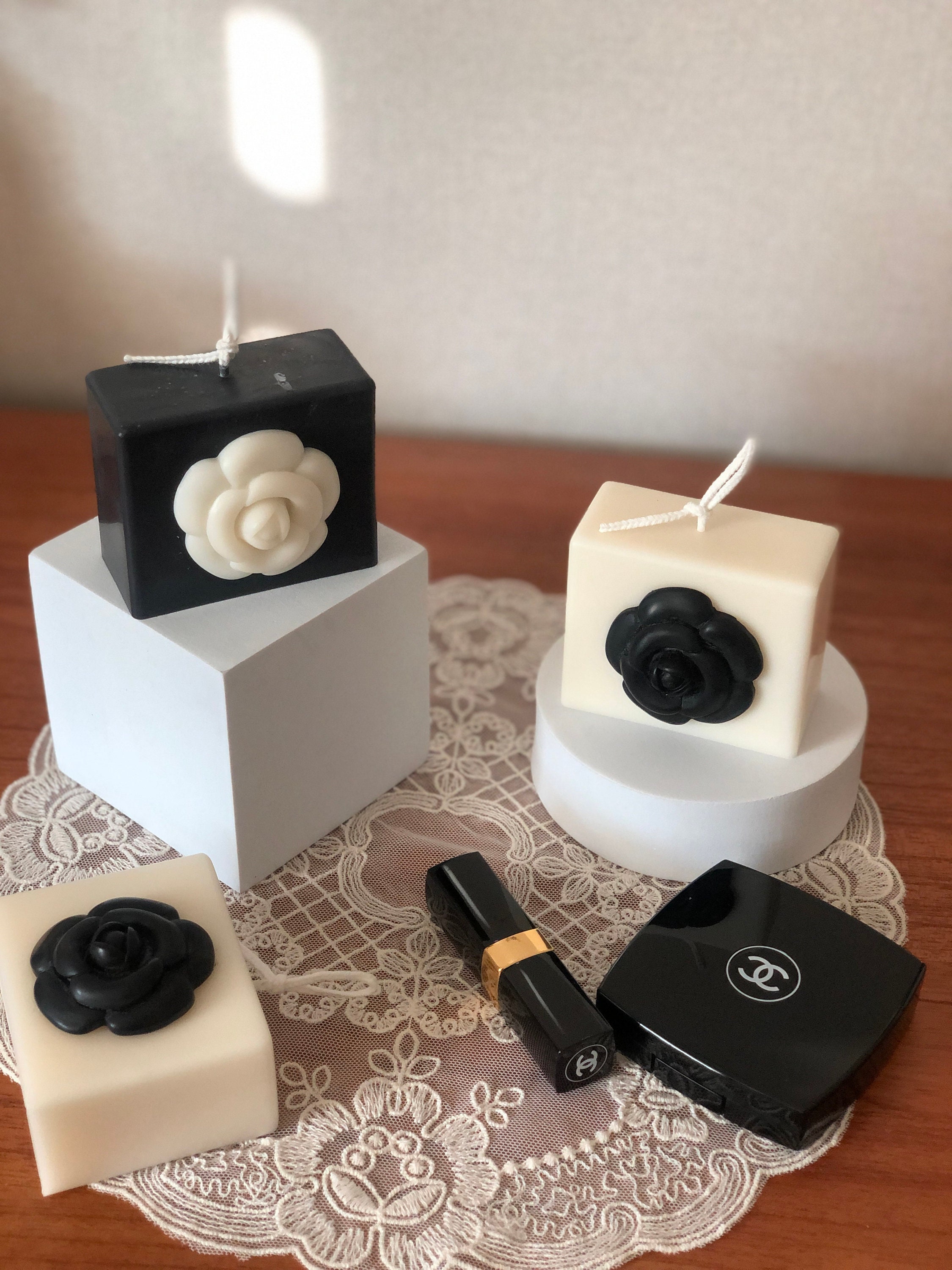 Camellia Candle L Pillar Candles Modern Style Candle Etsy