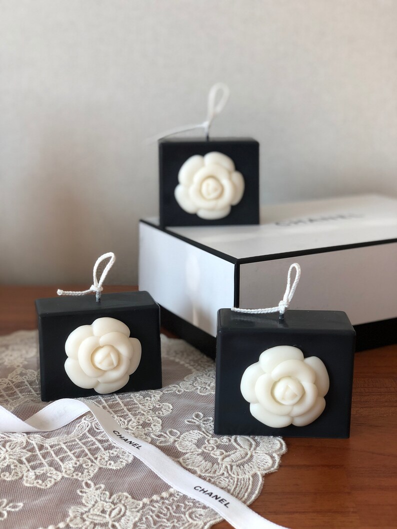 Camellia Candle L Pillar Candles Modern Style Candle Etsy